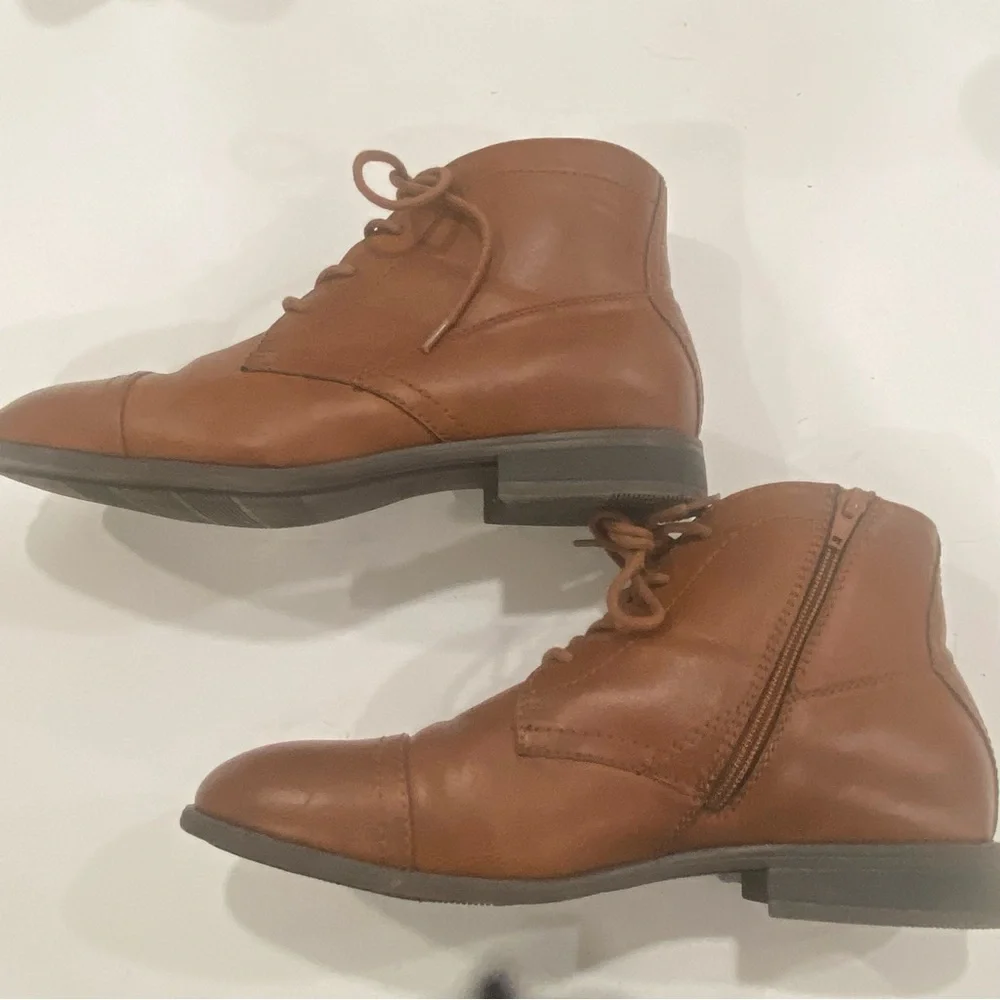 Frye And Co‎ Lace Up Boots Mullen Brush Brown Color Men Size 9.5